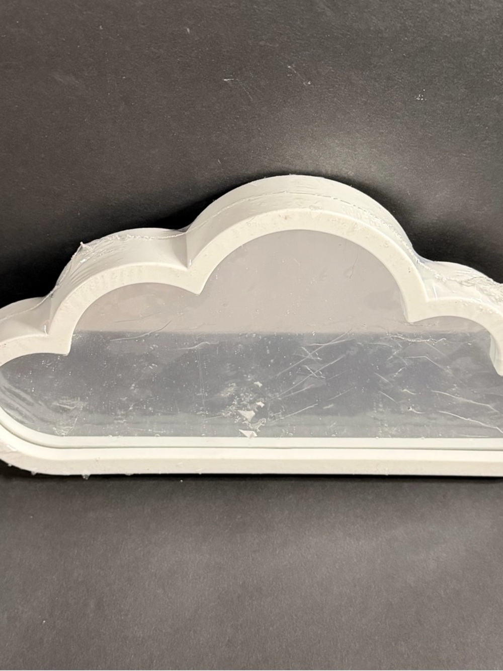White Cloud-Shaped Decorative Mirror